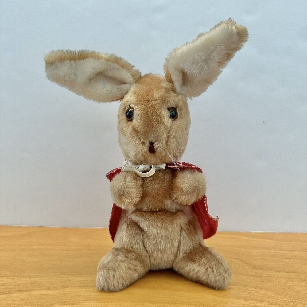 Vintage Eden Mopsy w/ Red Cape Plush Beatrix Potter Bunny Rabbit Stuffed Animal
